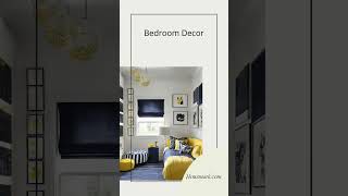 Navy White And Yellow Bedroom Ideas | Bold Decor Inspiration!