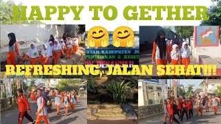 KESERUAN BERSAMA!!! REFRESHING_JALAN SEHAT, SISWA-SISWI SDN DENANYAR 1. TAPEL 2024-2025