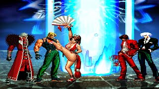 Kof Mugen) Krizalid Boss And Omega Rugal Boss VS Clone Kyo Blood and Elegant Orochi Iori