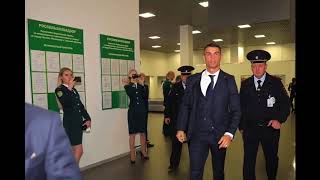 Cristiano Ronaldo to airport Zhukovsky in Russia arrive for World Cup 2018