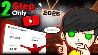 How to Grow Your YOUTUBE CHANNEL in 2025!! ( 🤫100% GUARANTEED )