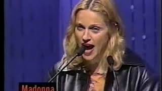 Madonna at the AIDS Project Los Angeles gala benefit (1996)