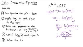 College Algebra - Solve Exponential Equations