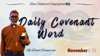 Covenant of the Day 1206 | 6 Nov 2024 | Rev David Devapirian | Zion Cathedral Congregation