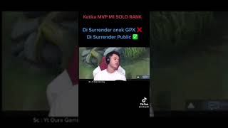 OURA SOLO RANK DITROLL PUBLIC? WKWK #Shorts #mobilelegends #mlbb #funnymoment