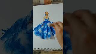 🎨👗🖌️ #art #satisfying #painting #shorts #viralshort #youtubeshorts