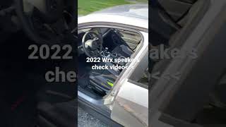 2022 wrx speaker install.      Check for video update