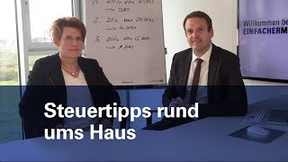 Steuertipps rund ums Haus | deimel FACHGESPRÄCH