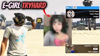 This FEMALE TRYHARD Bullied The Whole Session Then Got Clapped on GTA Online