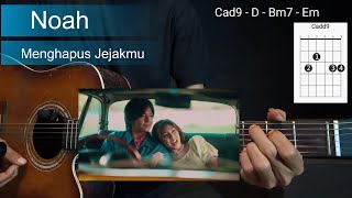 Chord Gitar Noah - Menghapus Jejakmu || Tutorial Gitar + Diagram Kunci Gitar