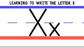 Write the Letter X - ABC Writing for Kids - Alphabet Handwriting by 123ABCtv