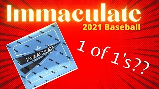 2021 Immaculate Baseball Opening!!! Hitting 1 of 1's!!