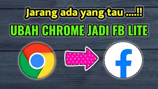 Cara ubah Fb di browser chrome menjadi fb lite‼️Trick baru