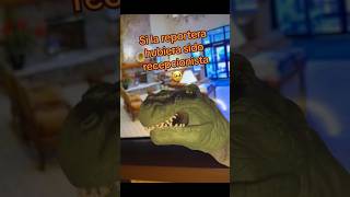 Si la reportera 🕵️hubiera sido recepcionista #shorts #humor #jurassicworld #shortsviral