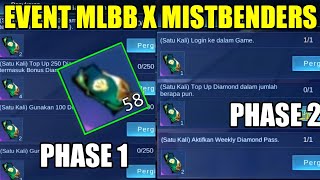 BOCORAN MISI TOP UP EVENT MISTBENDERS PHASE 1 - Mobile Legends