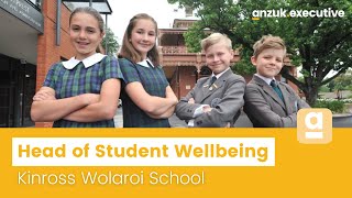 Head of Student Wellbeing - Kinross Wolaroi School