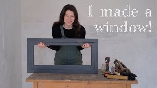 Making a window from upcycled reclaimed materials for my barn conversion art studio