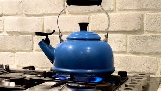 Teapot Whistling and Steaming Sound Effect and Stock Video