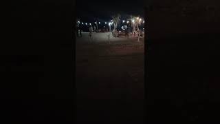 Suasana malam di pantai sebalang/SEBALANG BEACH. Pengunjung sangat banyak