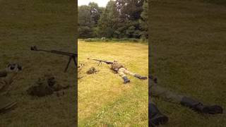 Выстрел из ПТРС . Рекон в Латвии - тервете 2016. Anti-tank rilfe Simonov shooting