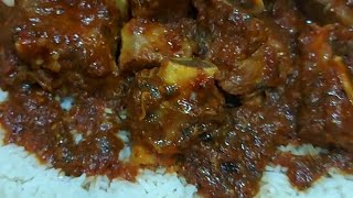 لحم بي صلصة الطماطم carne con salsa de tomate 😋