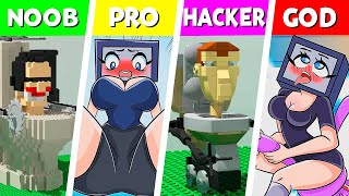 LEGO ALL Characters in Skibidi Toilet: Noob, Pro, HACKER! | Skibidi Toilet (Collection #369)