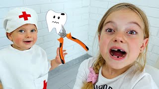 Ulya pretend play Going To The Dentist