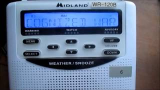 NOAA Weather Radio - Unrecognized Warning Scroll - 1/8/14