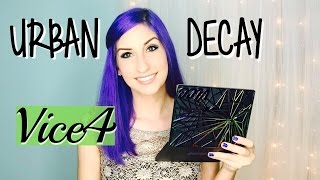 Urban Decay Vice 4 Eyeshadow Palette Holiday 2015 | First Impressions + Swatches + GIVEAWAY