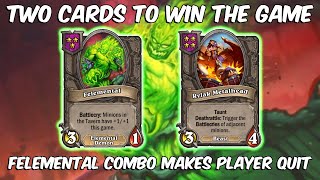 Felemental combo make last player quit - Hearthstone Battlegrounds