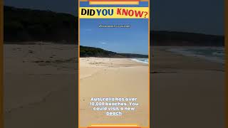 Australia has over 10,000 beaches. You could visit a new beach every day for over 27 years! #shorts