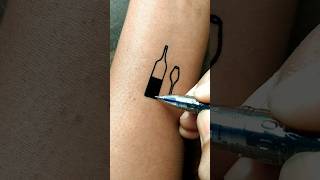 DIY | easy trending tattoo........#tattoo #viral #shorts #art