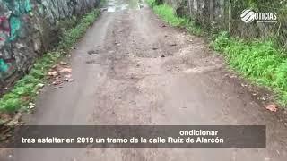 Un barrizal para ir al colegio en Collado Villalba