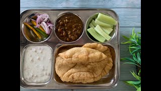 Lunch Thali | Chole Bhature | Raita | #youtubeshorts  #shorts #viral #ytshorts #cookingchannel