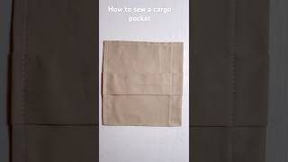 How to sew a cargo pocket #bagsewing #sewingtutorial #diy #sewingblogger #lovetosew #seweasy