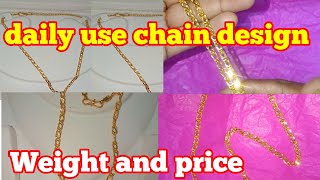 Daily use chain😍 design, daily use gold chain men for women,