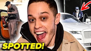 Pete Davidson Seen DRIVING Kim Kardashian's Rolls-Royce?!