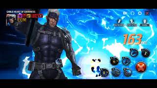 Cable in Heart Of Darkness suit skills preview | Marvel Future Fight