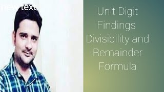 UP TET Number System Numericals Part 3 By Deepak Sir UnitDigit Calculation Divisibility etc