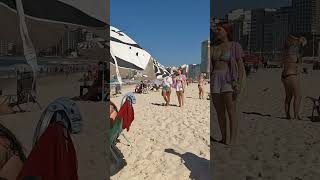 🇧🇷 Rio de Janeiro - Copacabana beach Brazil | beach walk 4K 🌴