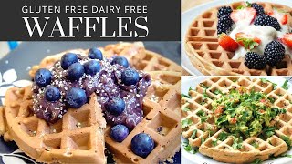 Gluten Free Waffles (Dairy Free) Recipe | Healthy Belgian Waffle Recipes With Toppings