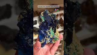 😲Azurite from Tsumeb Mine, Namibia #shorts #azurite #crystals #gems #rock #minerals #tektite