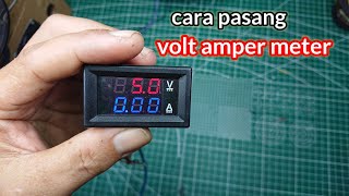 CARA PASANG VOLT AMPER METER