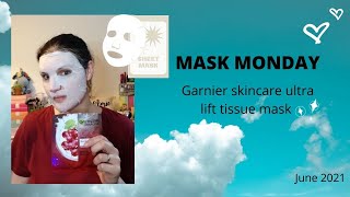 Mask Monday - Garnier Skincare Ultra Lift Tissue Mask.