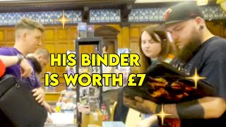 Buying an ENTIRE Binder For Less Than $10  Vendor POV Newcastle Card Show #vendorpov