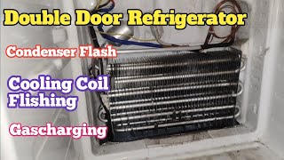 Samsung Double Door Fridge R600a Gas Charging || Double Door Fridge Repair || Technical Hulchal