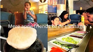 Apne vlog mein peheli bar apne school and college friends ke liye kuch message dia ||