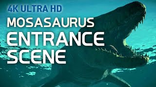 [Jurassic World Evolution 2] Mosasaurus Entrance Scene 4K 60fps