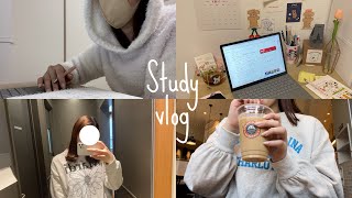 【Study vlog】本気で勉強する3日間|🇺🇸留学進捗状況|with ジブリメドレー🌱