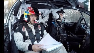 Hasselasvängen 2018 SS1 Stig Andervang och Robin Eriksson